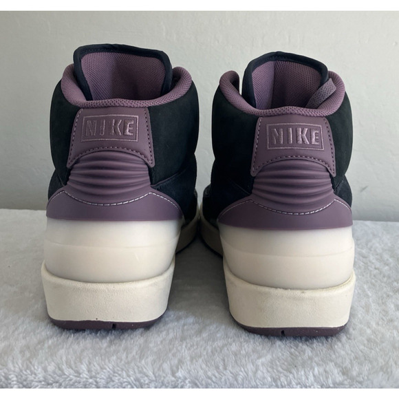 Womens Size 9.5 Mens 8 Nike Air Jordan 2 Retro Off Noir Mauve Basketball Shoes - Picture 4 of 14